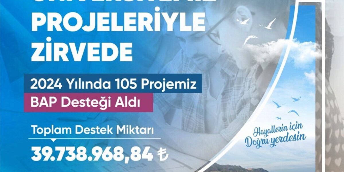 Üniversitemiz Projeleriyle Zirvede: 2024 Yılında 105 Projemiz BAP Desteği Aldı