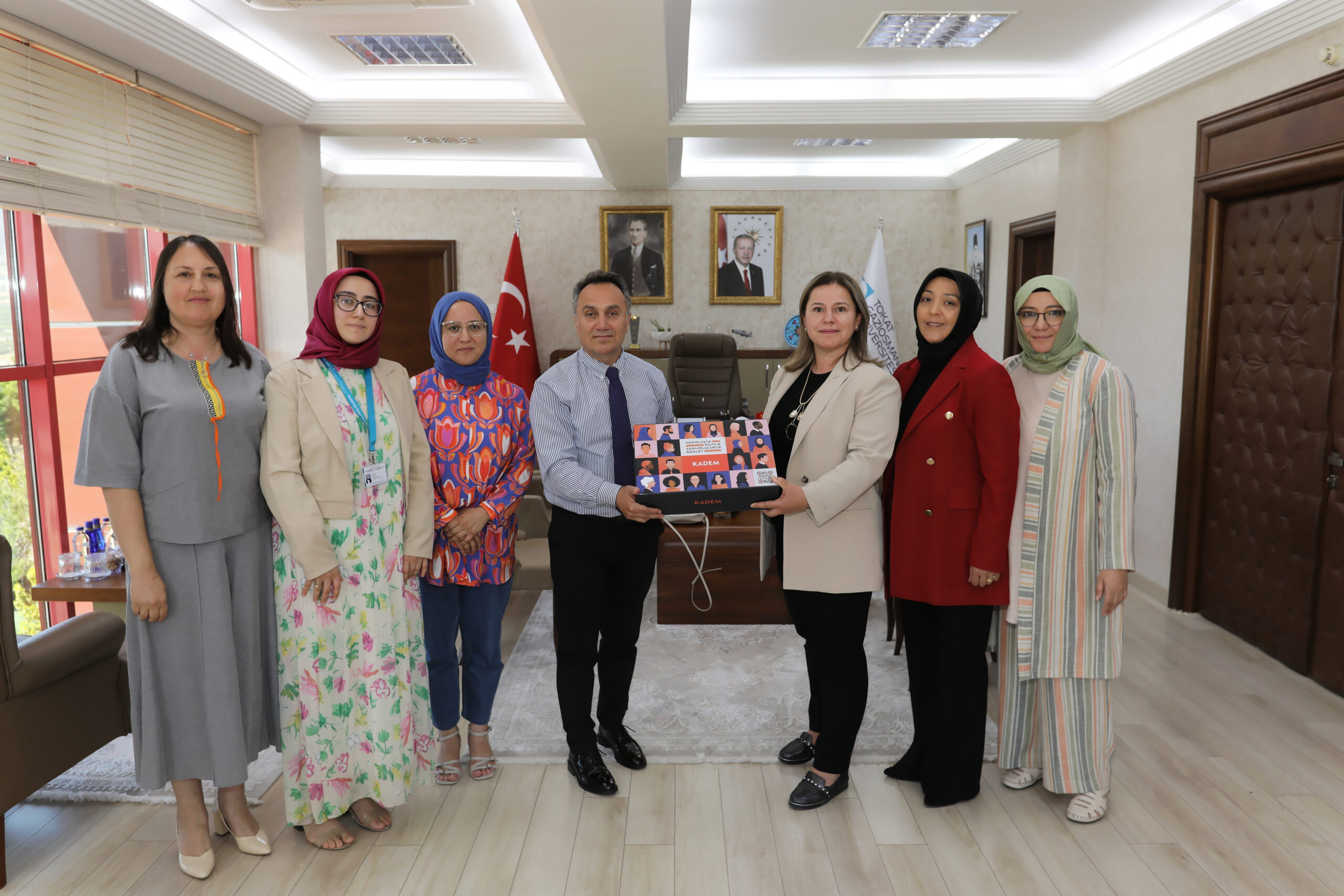 KADEM Tokat İl Temsilcisi Doç. Dr. Nagehan Yıldız Çeltek’ten Rektörümüze Ziyaret