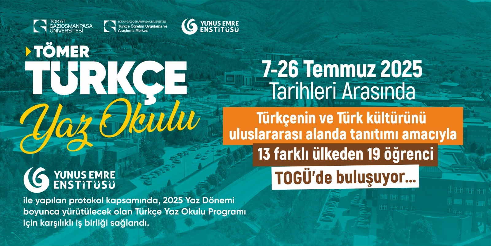 13 Ülkeden 19 Öğrenciye Türkçe ve Türk Kültürü TOGÜ’de Tanıtılacak