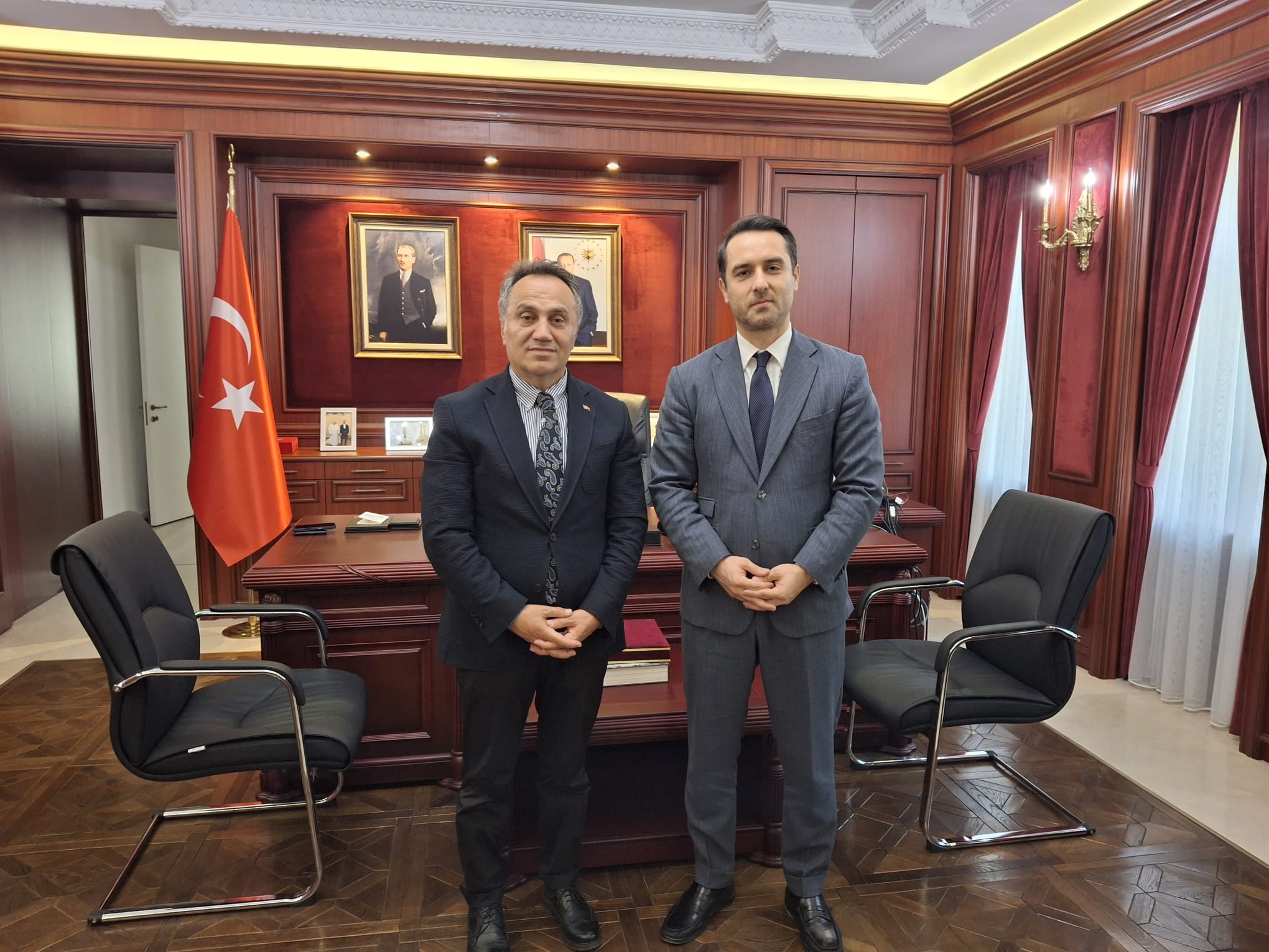 Rektörümüz Prof. Dr. Fatih Yılmaz’dan Özbekistan’a Ziyaret: Taşkent Büyükelçisi Ufuk Ulutaş ile Akademik İş Birliği Görüşmesi