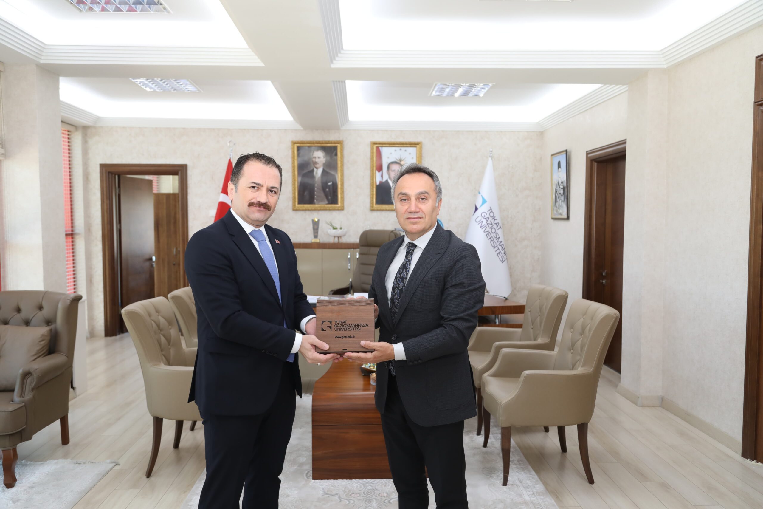 Tokat Cumhuriyet Başsavcısı Fatih Çoban’dan Rektörümüz Prof. Dr. Fatih Yılmaz’a Veda Ziyareti