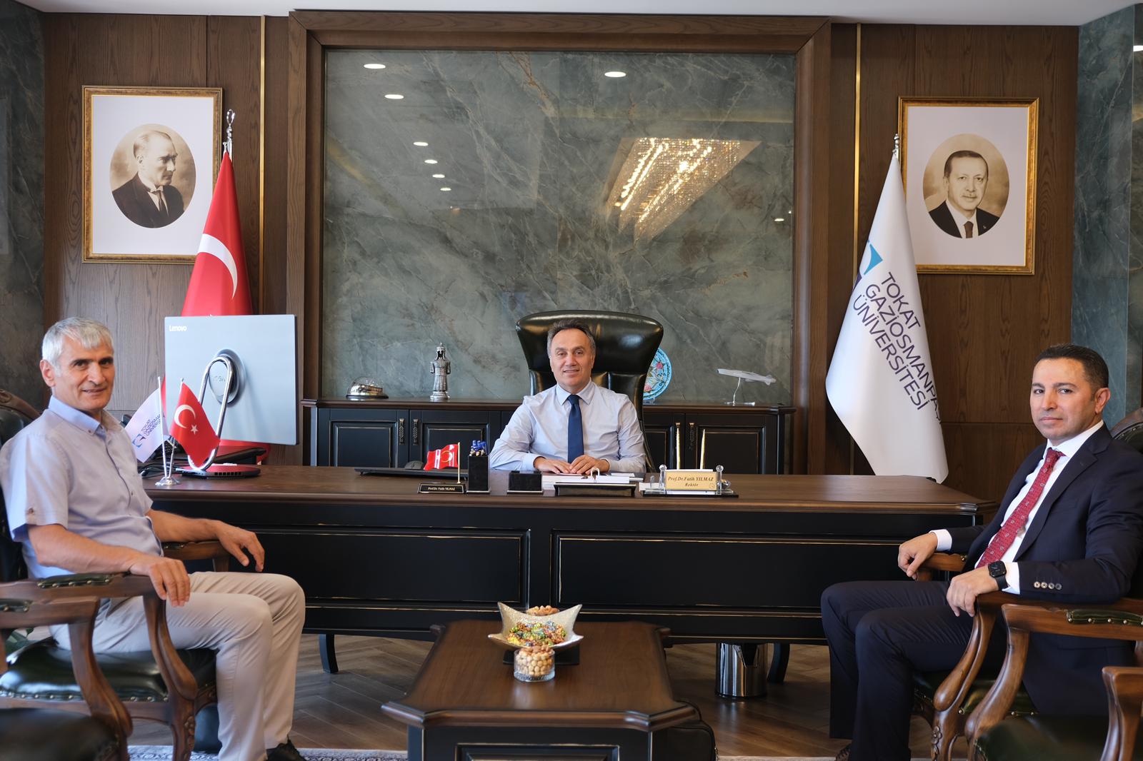 Türk Telekom Samsun Bölge Müdürü Erkan Yılmaz’dan Rektörümüze Ziyaret