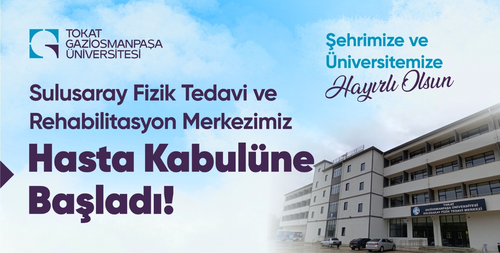 Sulusaray Fizik Tedavi ve Rehabilitasyon Merkezi Hasta Kabulüne Başladı