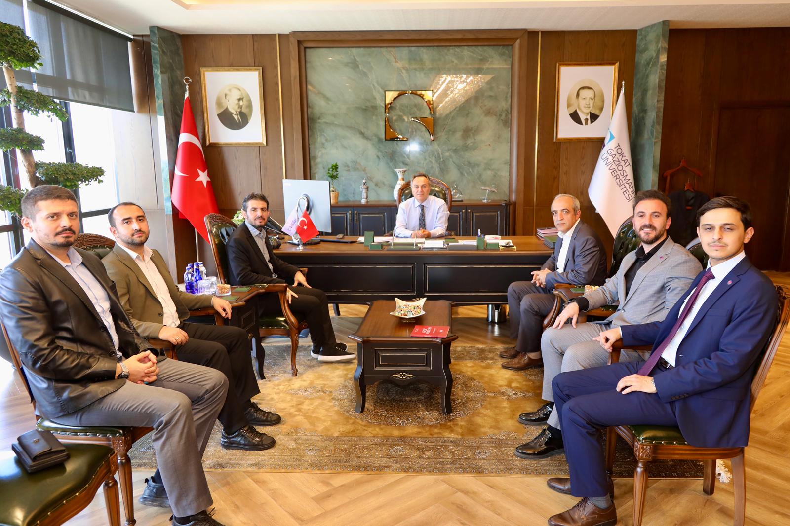 “Filistin Mücadelesi” Konferansı Konuşmacılarından Rektörümüze Ziyaret