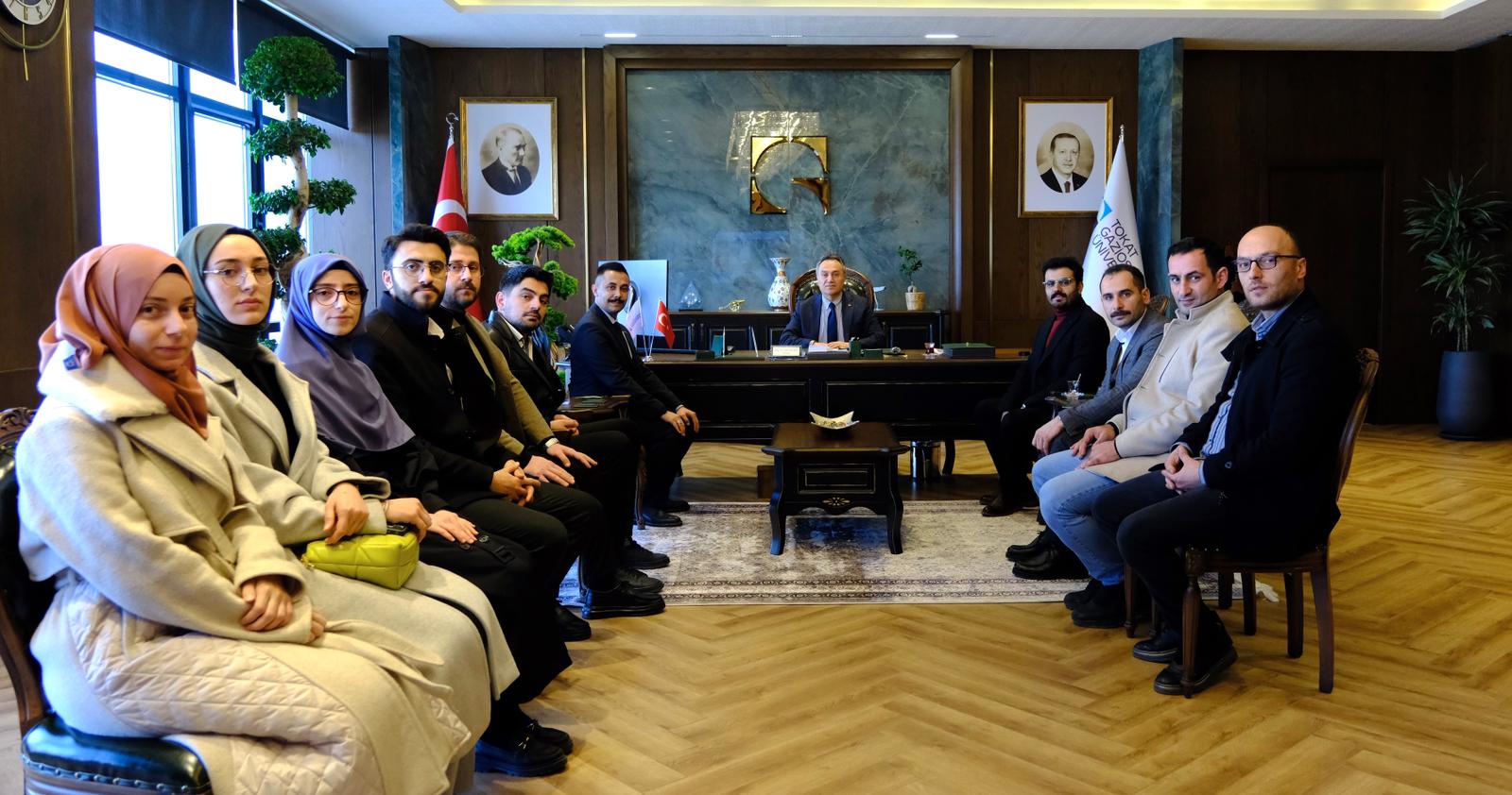 Tokat TÜGVA’dan Rektörümüze Ziyaret