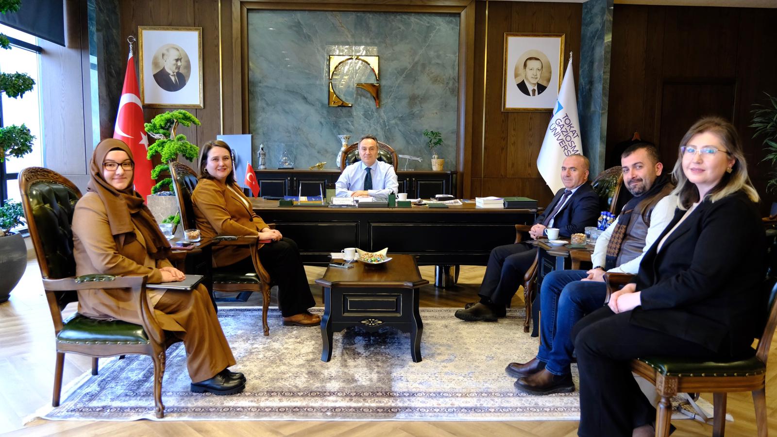 Rektörümüz Prof. Dr. Fatih Yılmaz, Derecelendirme ve Protokoller Koordinatörlüğü’nü Kabul Etti