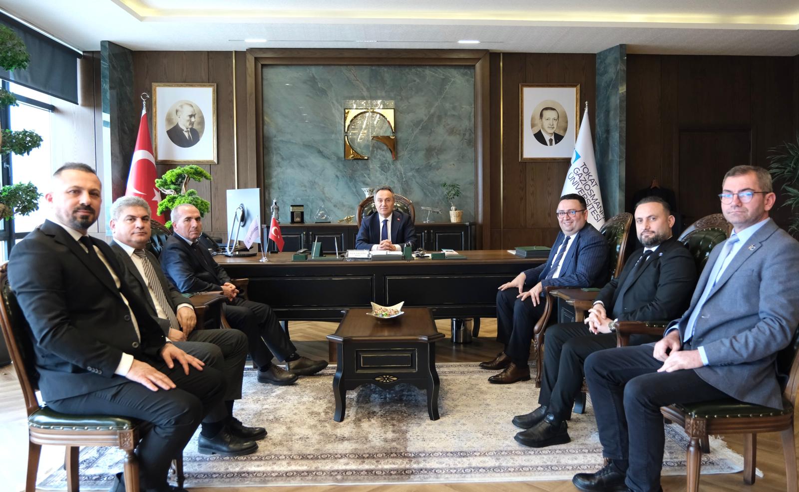 Rektörümüze Sektör Temsilcilerinden Ziyaret