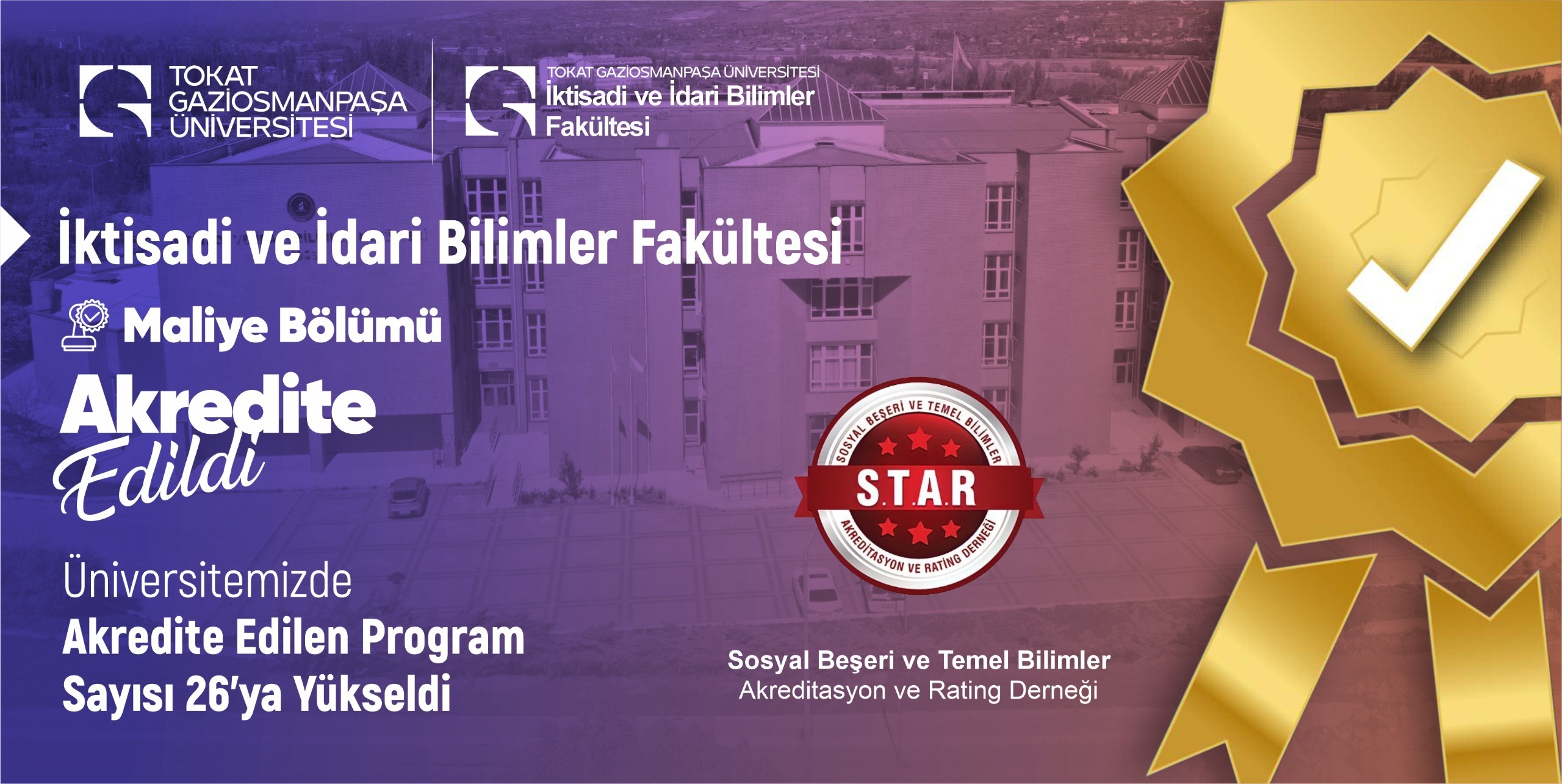 Üniversitemizin Akreditasyon Başarısı Devam Ediyor: Maliye Bölümü de Listeye Eklendi