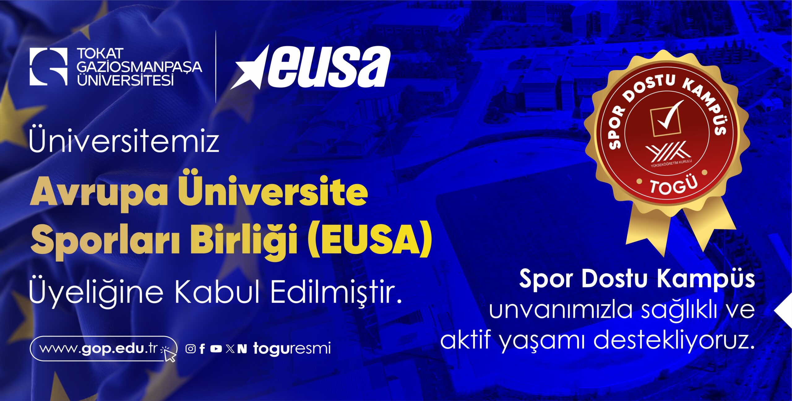 TOGÜ’den Uluslararası Arenada Yeni Başarı: Üniversitemizin EUSA Üyeliği Onaylandı