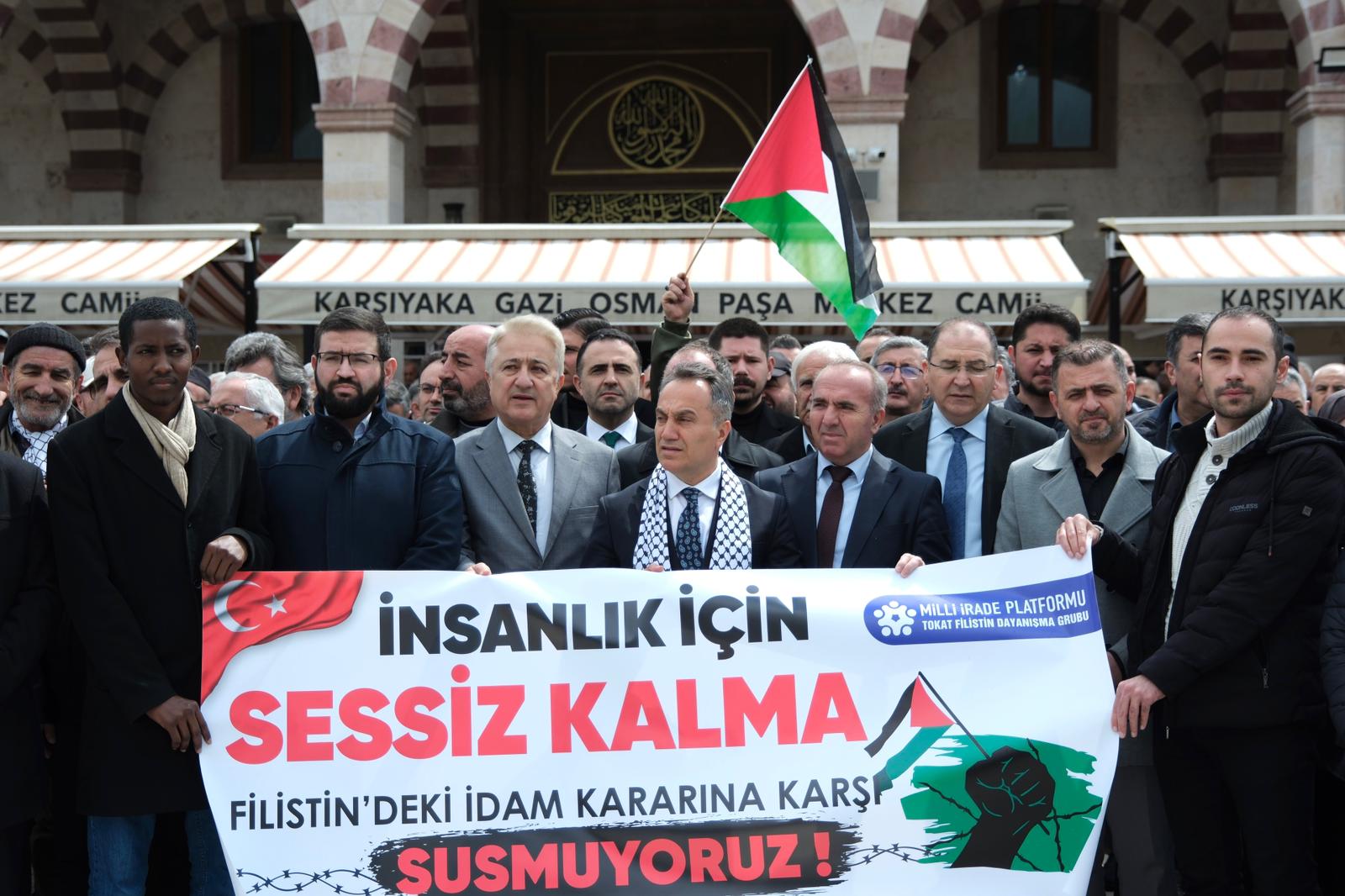 Tokat’ta Filistin’e Destek: Milli İrade Platformu’ndan Basın Açıklaması