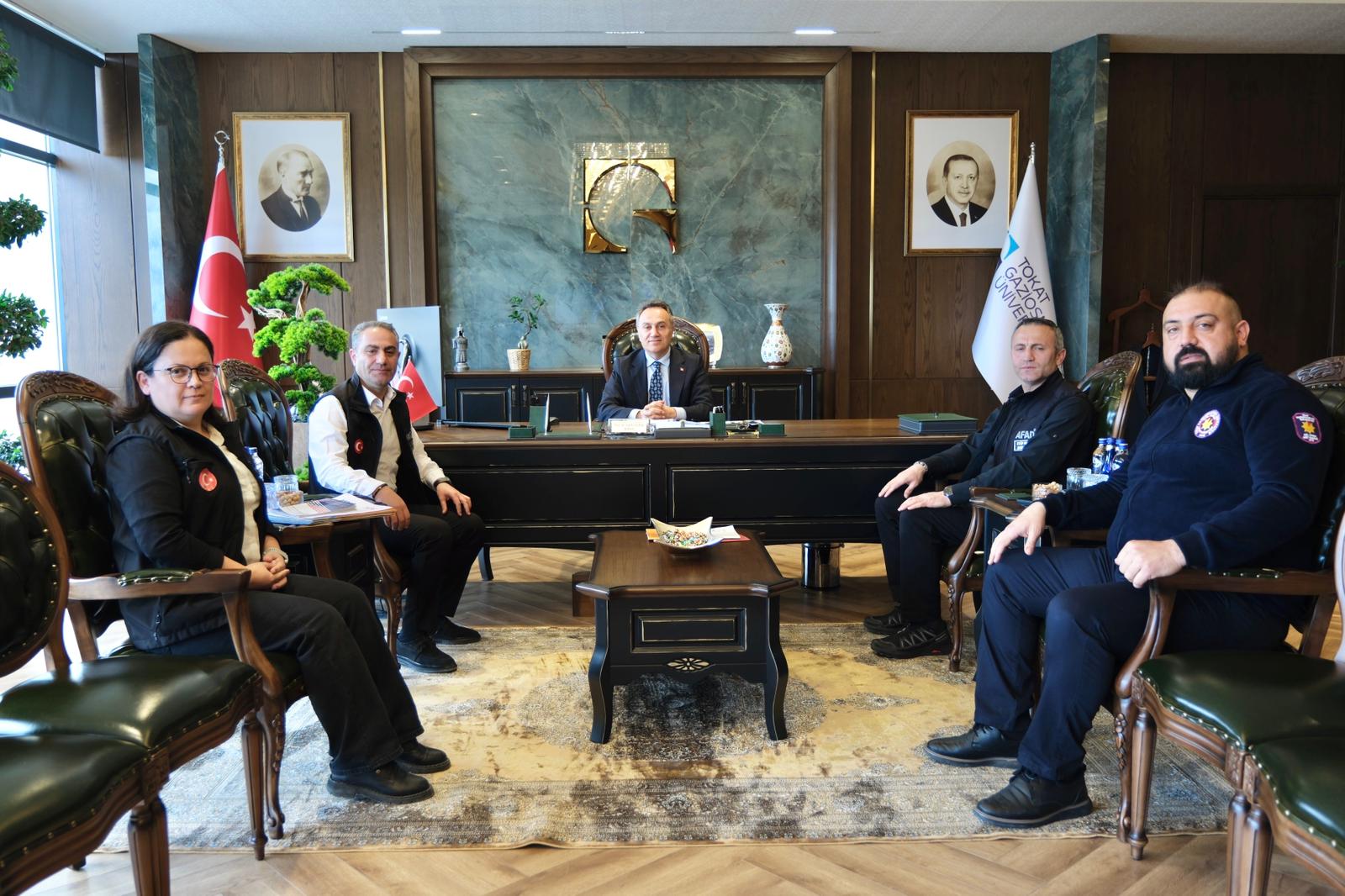 AFAD Heyetinden Rektörümüze Ziyaret