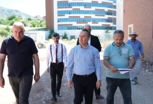 Rektörümüz Prof. Dr. Fatih Yılmaz’dan Kampüste İnceleme ve Değerlendirme Gezisi