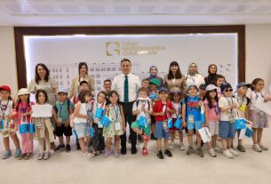 Çocuk Üniversitesi Öğrencilerinden Rektörümüz Prof. Dr. Fatih Yılmaz’a Ziyaret