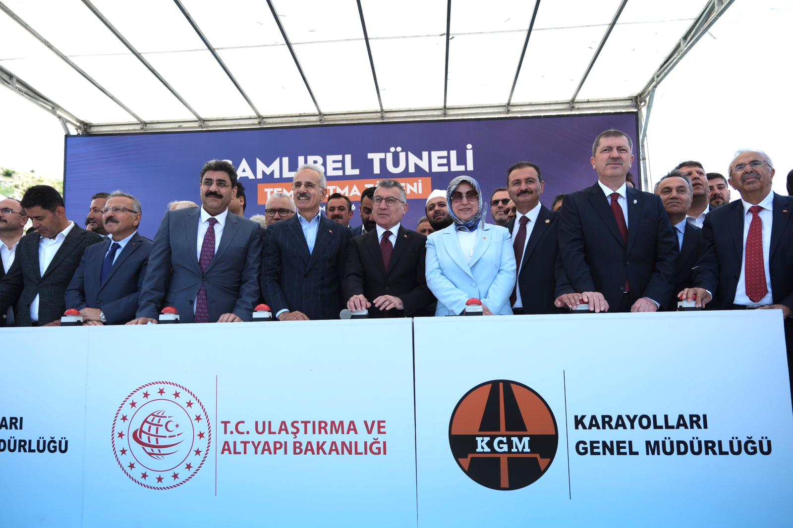 Rektörümüz Prof. Dr. Fatih Yılmaz, Çamlıbel Tüneli Temel Atma Törenine Katıldı