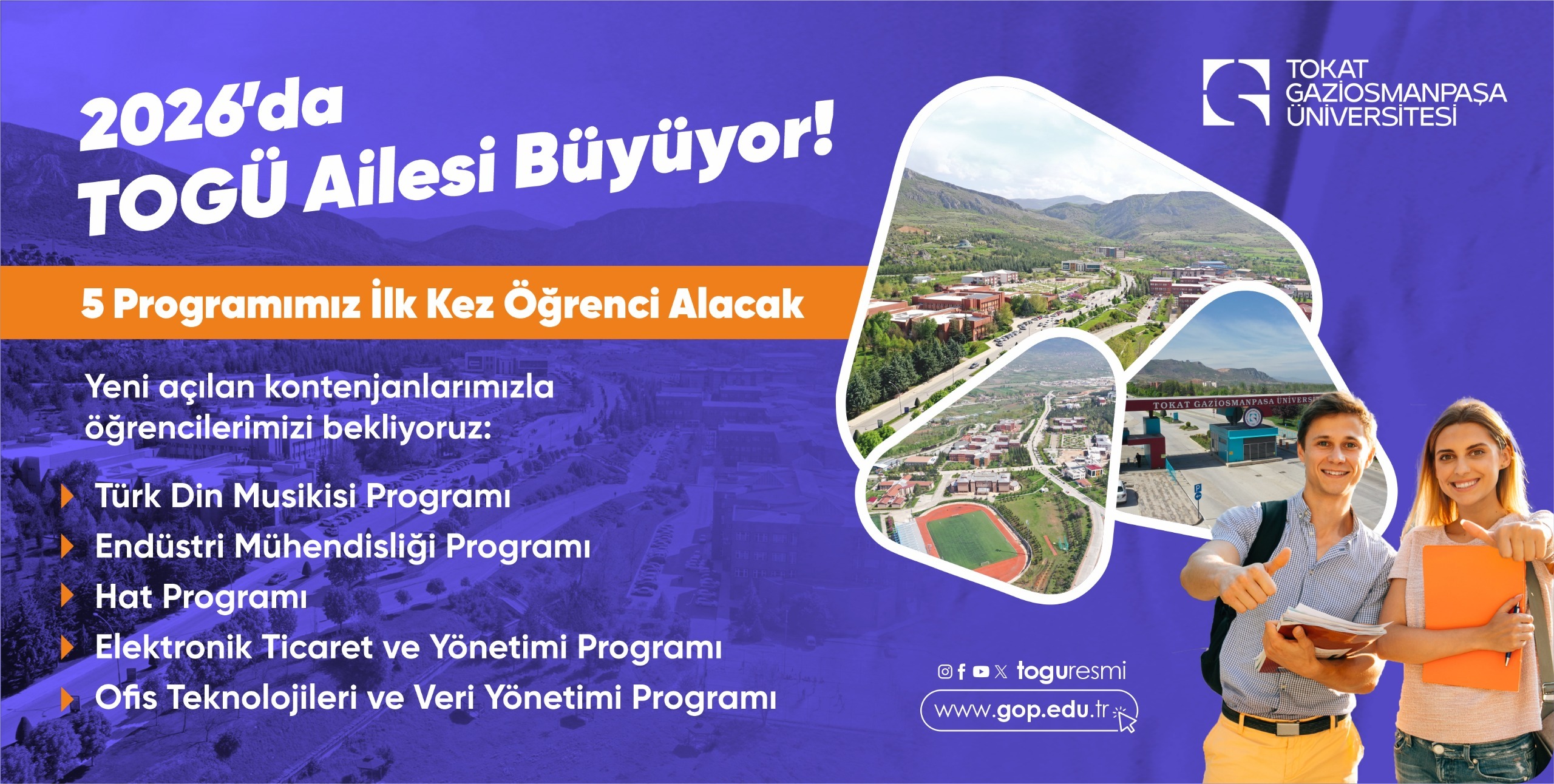 TOGÜ Eğitimde Büyümeyi Sürdürüyor: 5 Program İlk Kez Öğrenci Alacak