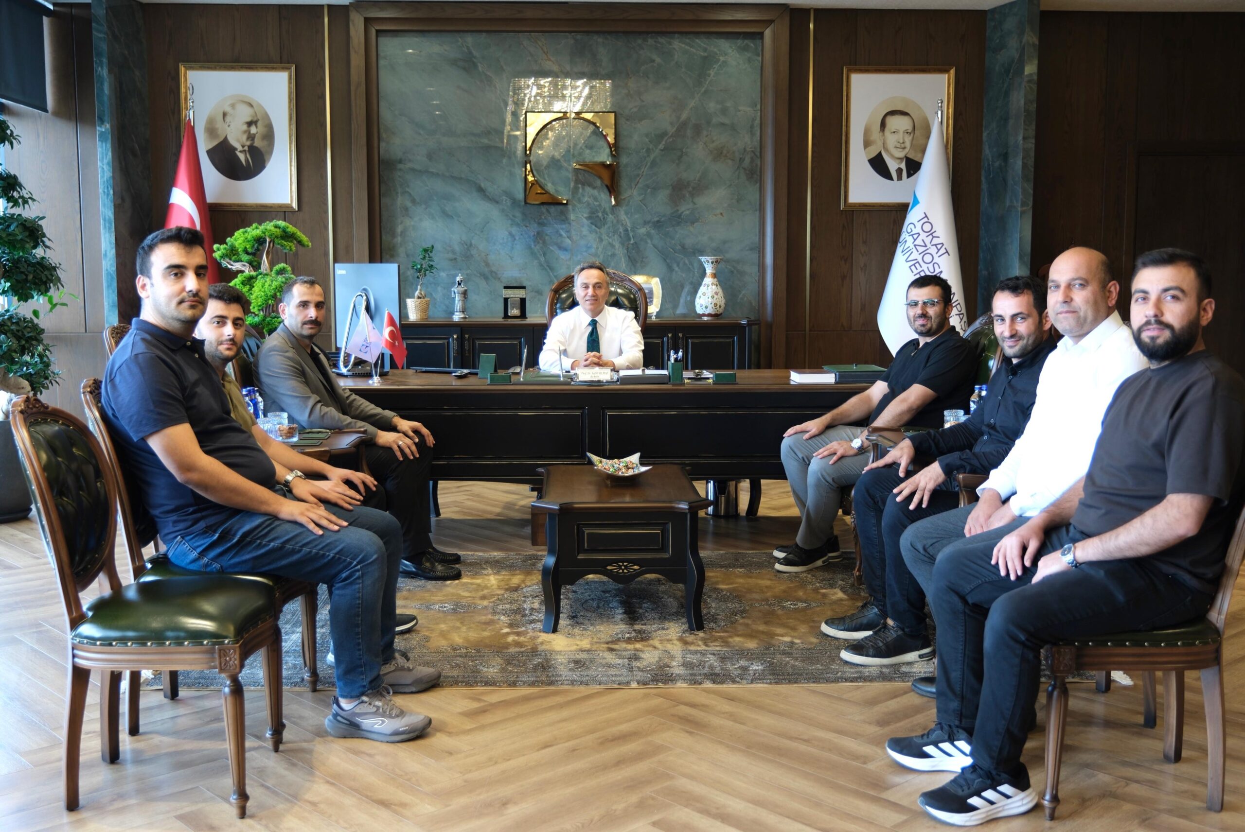 TÜGVA Tokat İl Temsilcisi Resul Akyürek’ten Rektörümüz Prof. Dr. Fatih Yılmaz’a Ziyaret