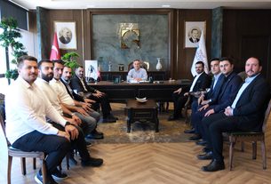 TÜGVA Genel Başkan Yardımcısı Enes Seba’dan Rektörümüz Prof. Dr. Fatih Yılmaz’a Ziyaret
