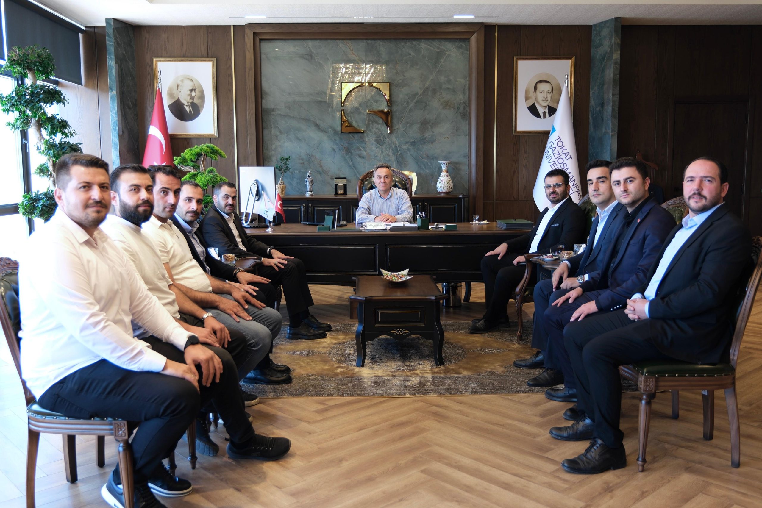 TÜGVA Genel Başkan Yardımcısı Enes Seba’dan Rektörümüz Prof. Dr. Fatih Yılmaz’a Ziyaret