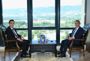 Adalet Komisyonu Başkanı Burak Özdemir’den Rektörümüz Prof. Dr. Fatih Yılmaz’a Ziyaret