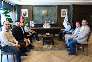 YediHilal Derneği Heyetinden Rektörümüz Prof. Dr. Fatih Yılmaz’a Ziyaret