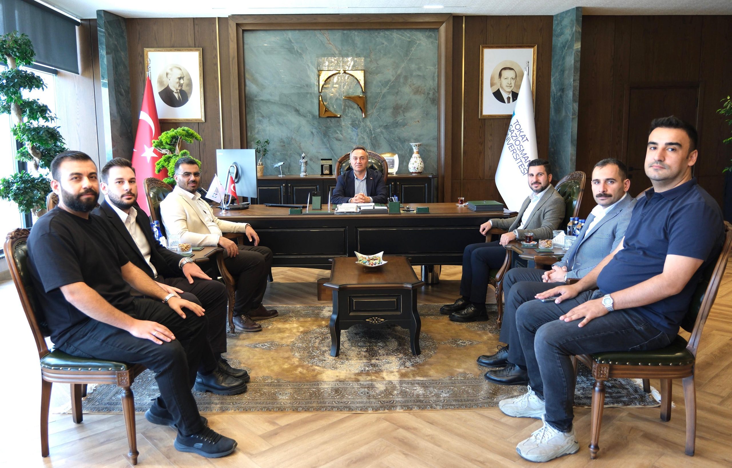 TÜGVA Heyetinden Rektörümüz Prof. Dr. Fatih Yılmaz’a Ziyaret