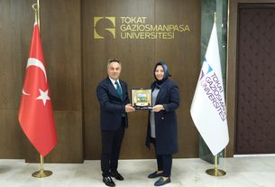 Yeşilay Tokat Şubesi Başkanı Şeyda Ateş’ten Rektörümüz Prof. Dr. Fatih Yılmaz’a Ziyaret