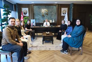 Cansağlığı Kulübünden Rektörümüz Prof. Dr. Fatih Yılmaz’a Ziyaret