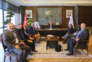 MEDEK Saha Değerlendirme Takım Başkanlarından Rektörümüze Ziyaret